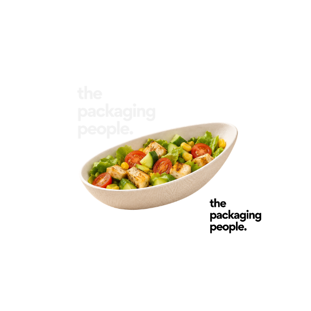 PREMIUM BAGASSE CANAPE | EGGSHELL BAGASSE CANAPE | 50PCS/PKT | 20PKT/CTN