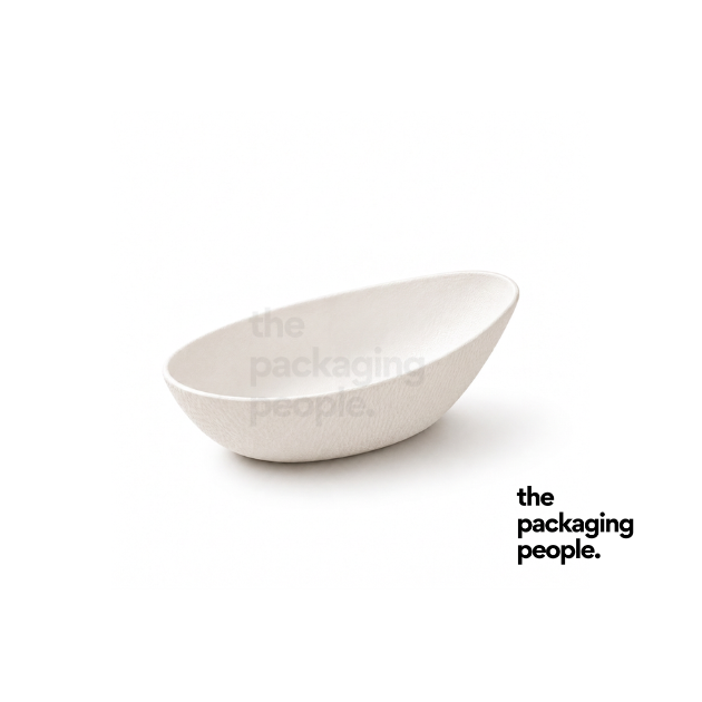 PREMIUM BAGASSE CANAPE | EGGSHELL BAGASSE CANAPE | 50PCS/PKT | 20PKT/CTN