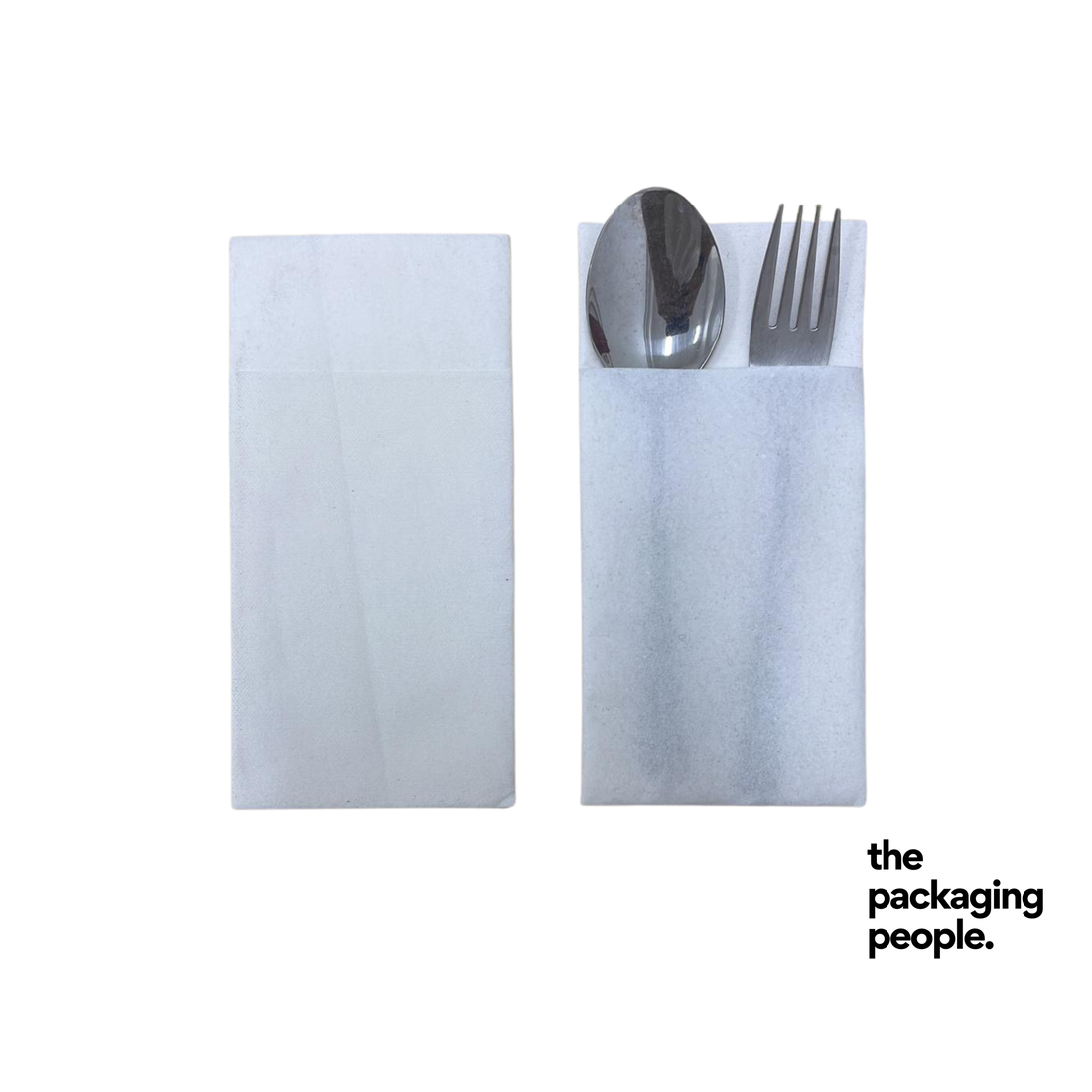 WHITE AIRLAID DINNER POCKET NAPKIN 40CM | 12PACK x 50PCS x CTN