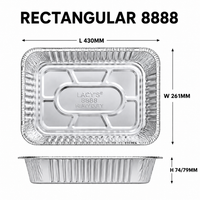 LACY'S PREMIUM QUALITY - ALUMINUM TRAY AND LID| ALUMINUM FOOD TRAY FOR BAKING | HEAT-RESISTANT & DURABLE