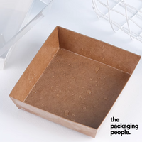 Kraft Sandwich Box with Clear Lid (1000Pcs/Ctn)