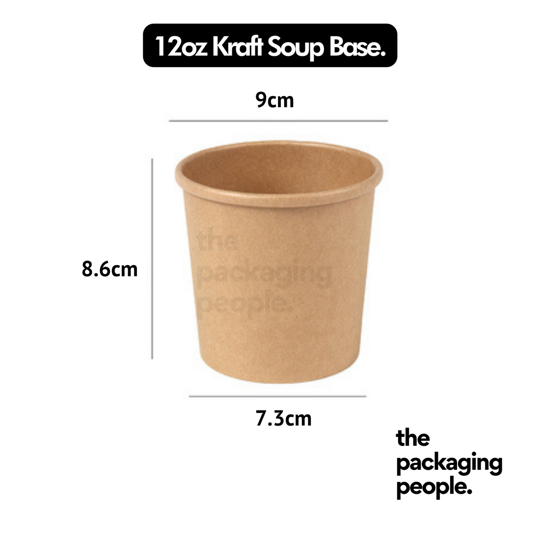 12OZ / 355ML KRAFT ECOTUB | ETB-12 | 500 PCS/CTN