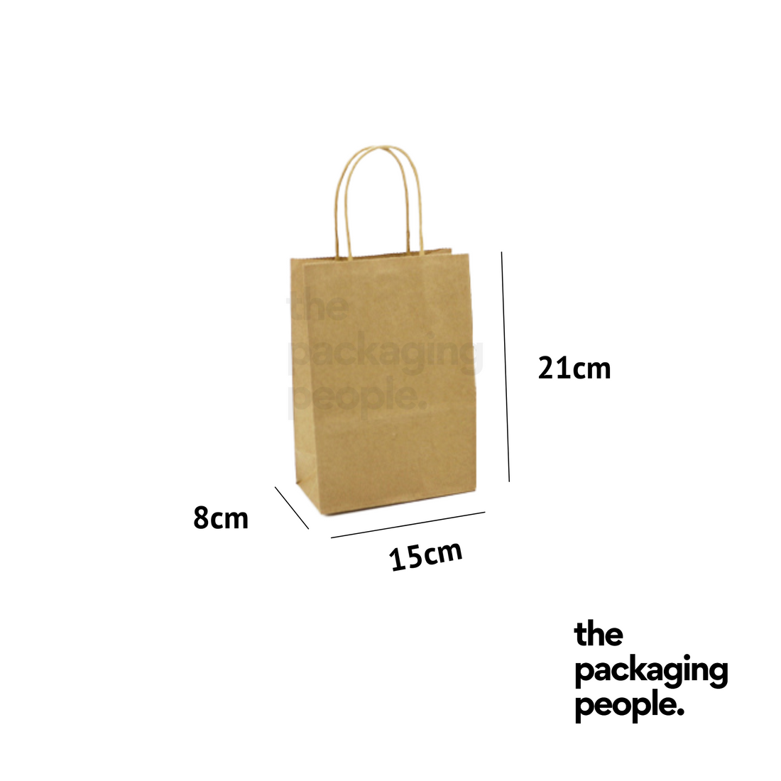 Brown Kraft EcoBag [L15 x B8 x H21 cm]