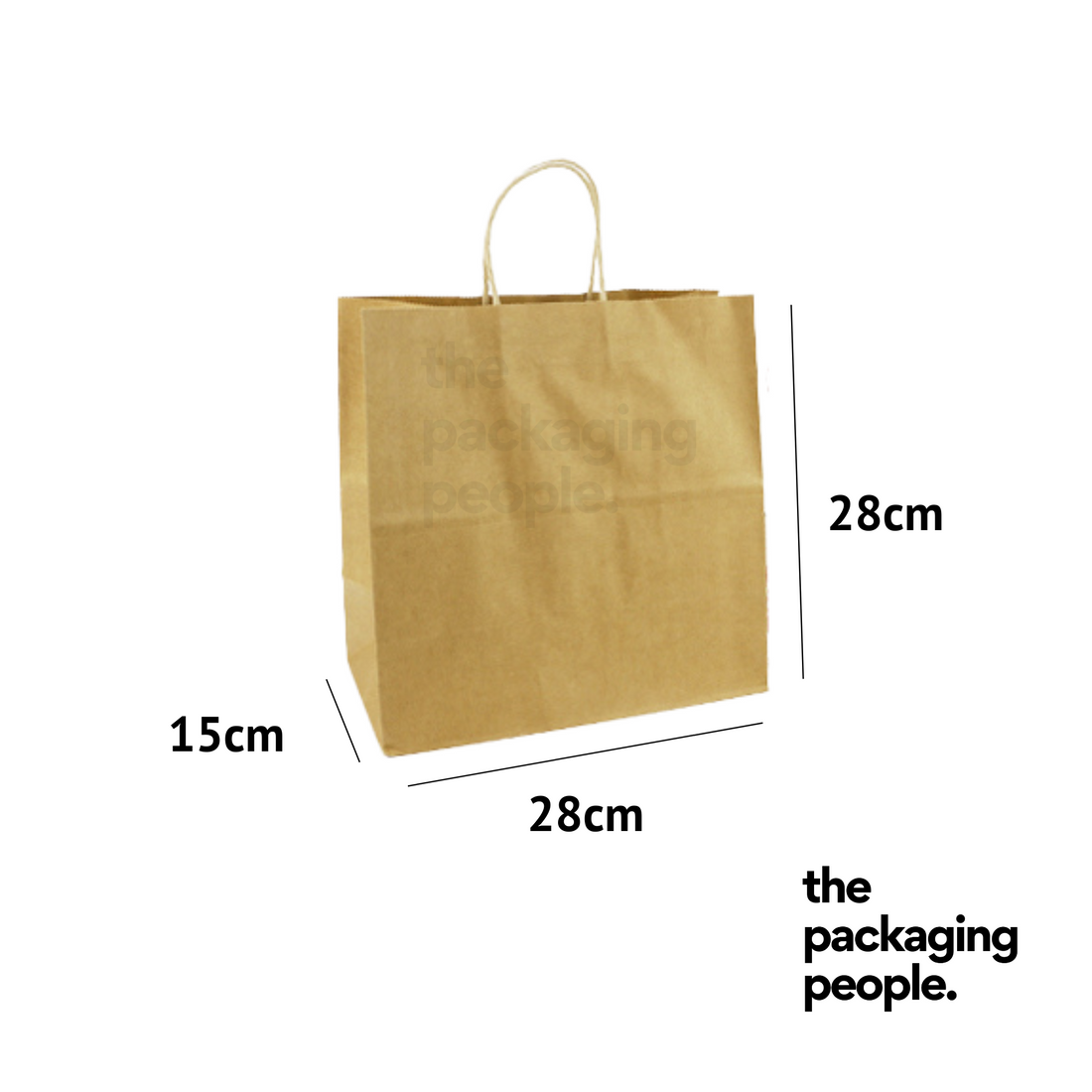 Brown Kraft EcoBag [L28 x B15 x H28 cm]