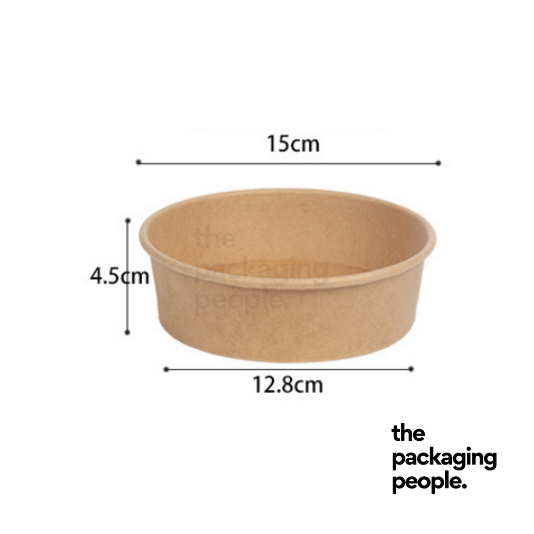 500ml Kraft EcoBowl | Kraft Paper Bowl - 300 Pcs/Ctn