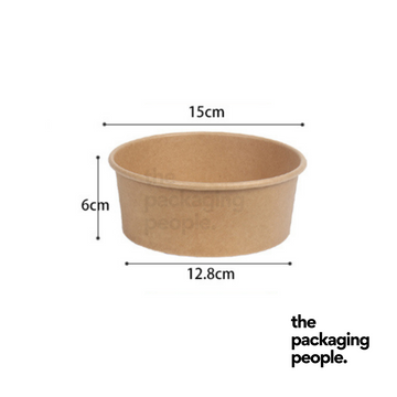 750ML KRAFT ECOBOWL | KRAFT PAPER BOWL | EBB-750 | 300 PCS/CTN