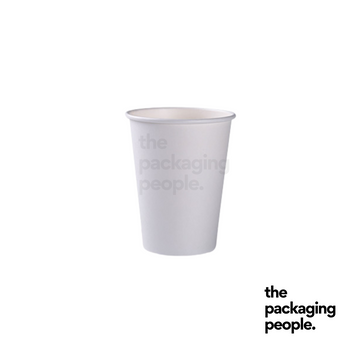 8oz White EcoCup | 8oz White Paper Cup | Single-Wall Hot Cup - 1000Pcs/Ctn