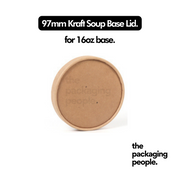 16OZ KRAFT ECOTUB LID | 16OZ KRAFT PAPER SINGLE-WALL ECOTUB LID | ETL-97 | 500 PCS/CTN