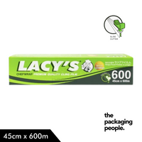 Lacy's ChefWrap - Premium Quality PVC Cling Film with Slide Cutter