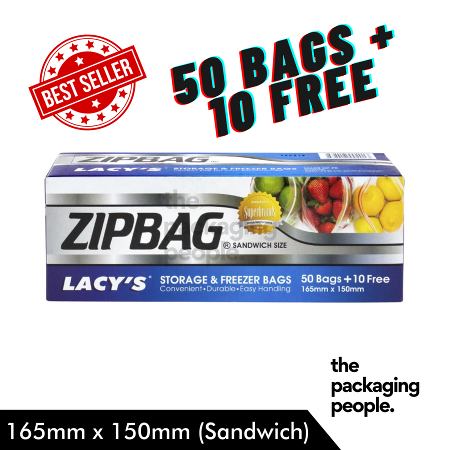 Lacy's ZipBag / Storage Bag / Freezer Bag / Resealable Bag