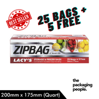 Lacy's ZipBag / Storage Bag / Freezer Bag / Resealable Bag