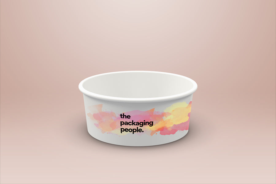 Custom Printed Paper Bowls | Custom Printed Kraft Paper Bowls (MOQ from 30,000 onwards)