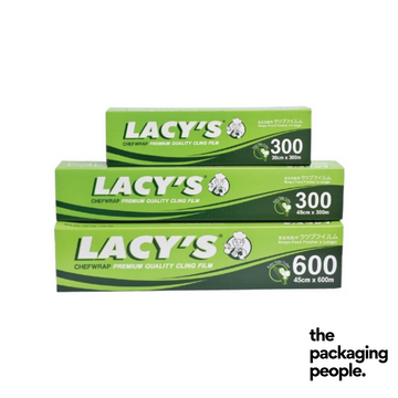 Lacy's ChefWrap - Premium Quality PVC Cling Film with Slide Cutter